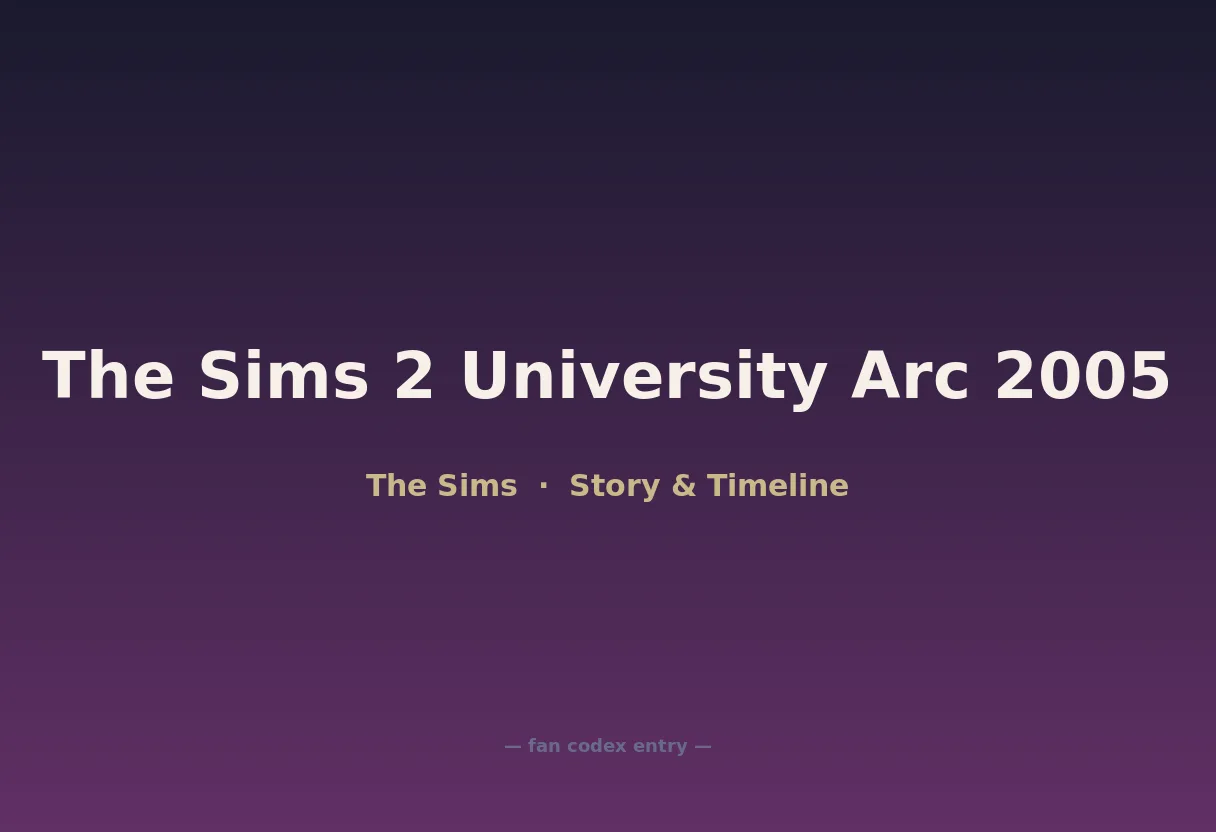 The Sims 2 University Arc 2005