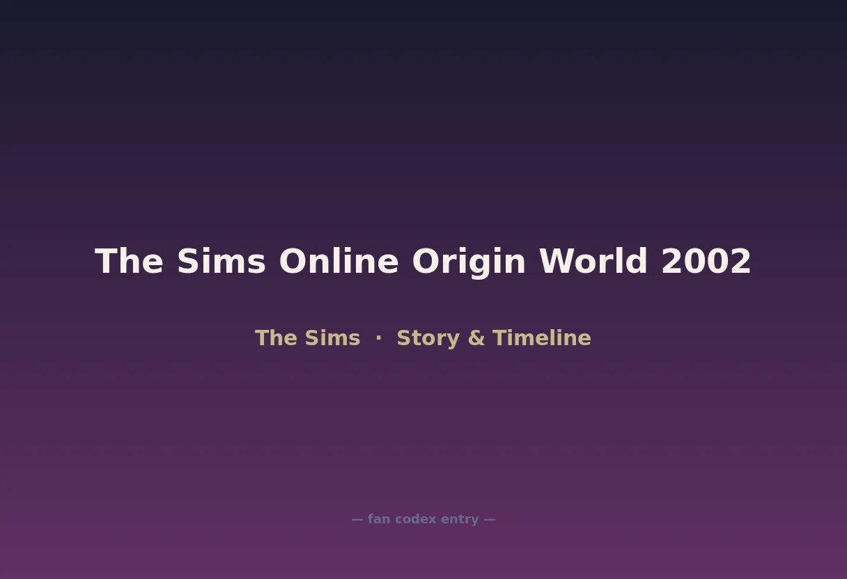 The Sims Online Origin World 2002